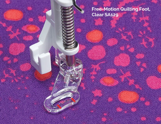 Brother Free Motion Quilting Foot, SA129,Clear